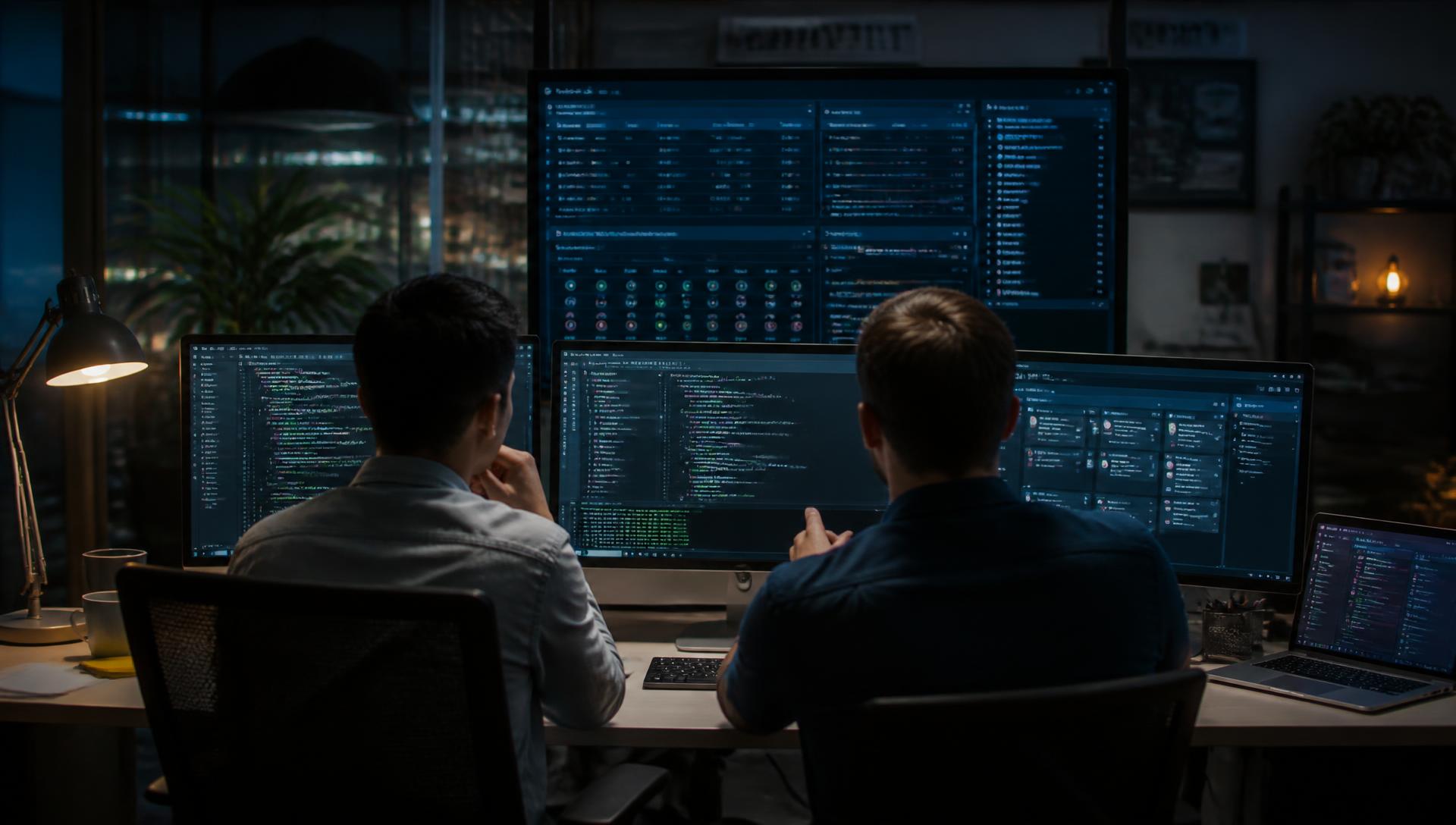 QA professional using AI-assisted testing tools on a desktop workspace